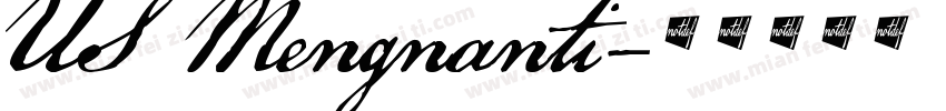 US Mengnanti字体转换